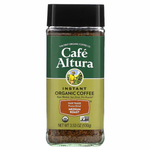 Cafe Altura Instant Organic Coffee Medium Roast Freeze-Dried 100g
