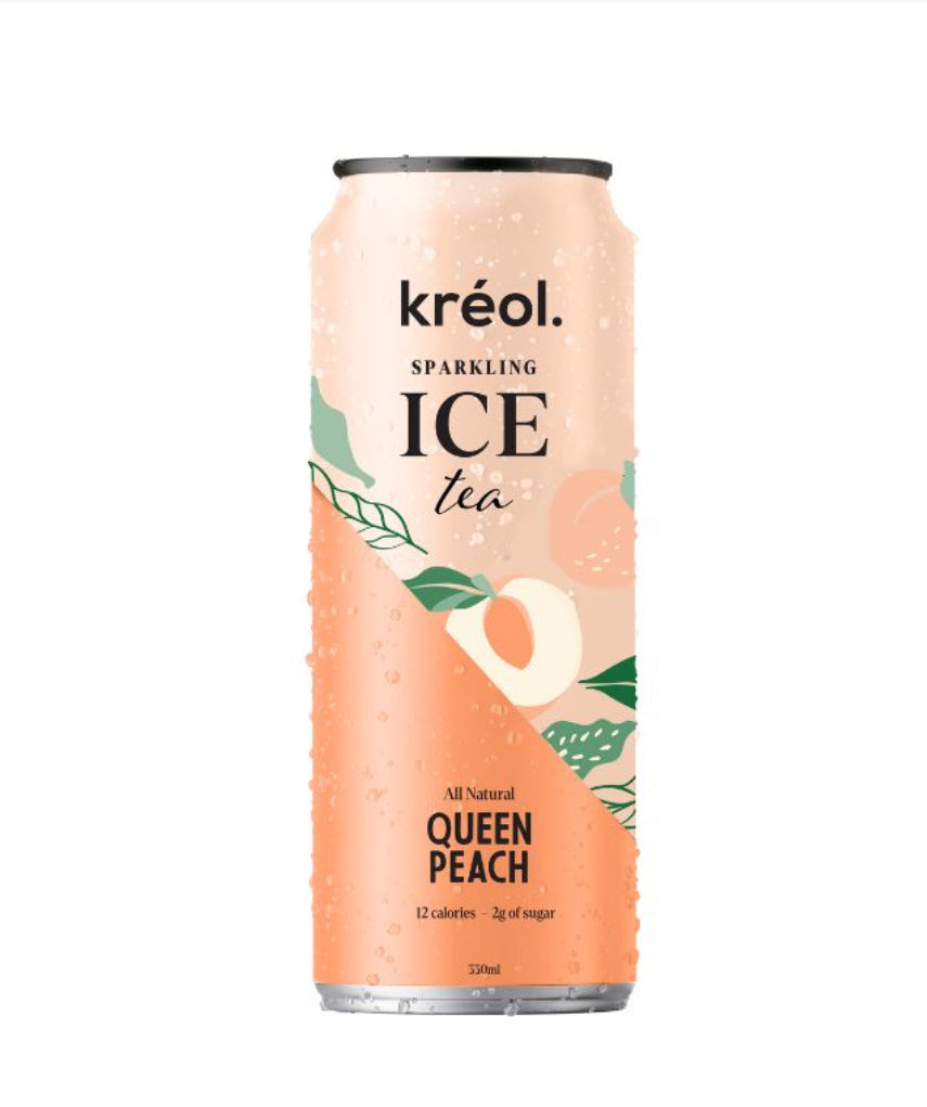 Kreol Sparkling Iced Tea Queen Peach 330ml