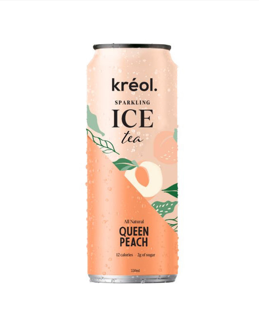 Kreol Sparkling Iced Tea Queen Peach 330ml