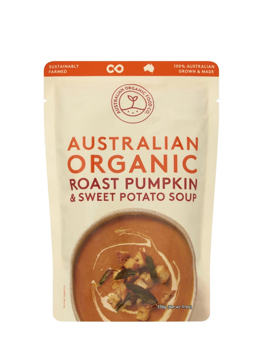 Australian Organic Food Co Pumpkin & Sweet Potato Soup Pouch 330g