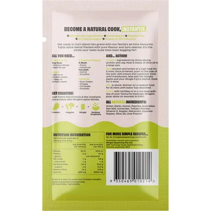 Mingle Mexican Fajita All Natural Recipe Base 35g