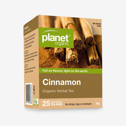 Planet Organic Cinnamon Tea 25 Tea Bags - Certified Organic