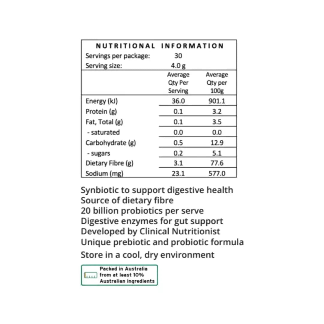 Supercharged Food Love Your Gut Synbiotic Pre / Probiotic Powder 120g