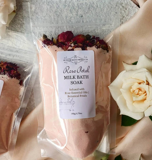 Butler Bath Milk Lux Bath - Rose petal 114g