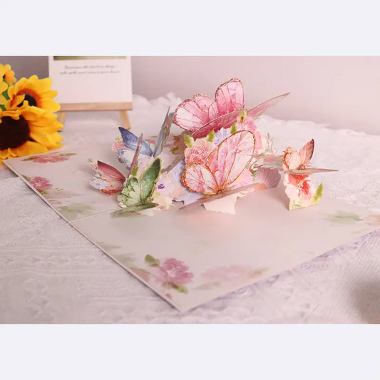 3D Butterfly Pop-Up Greeting Card – Elegant & Heartfelt – Perfect for Any Special Occasion
