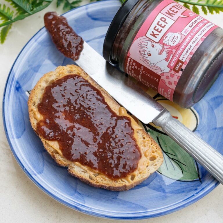 Keep Keto Strawberry and Chia Seed Jam 190g