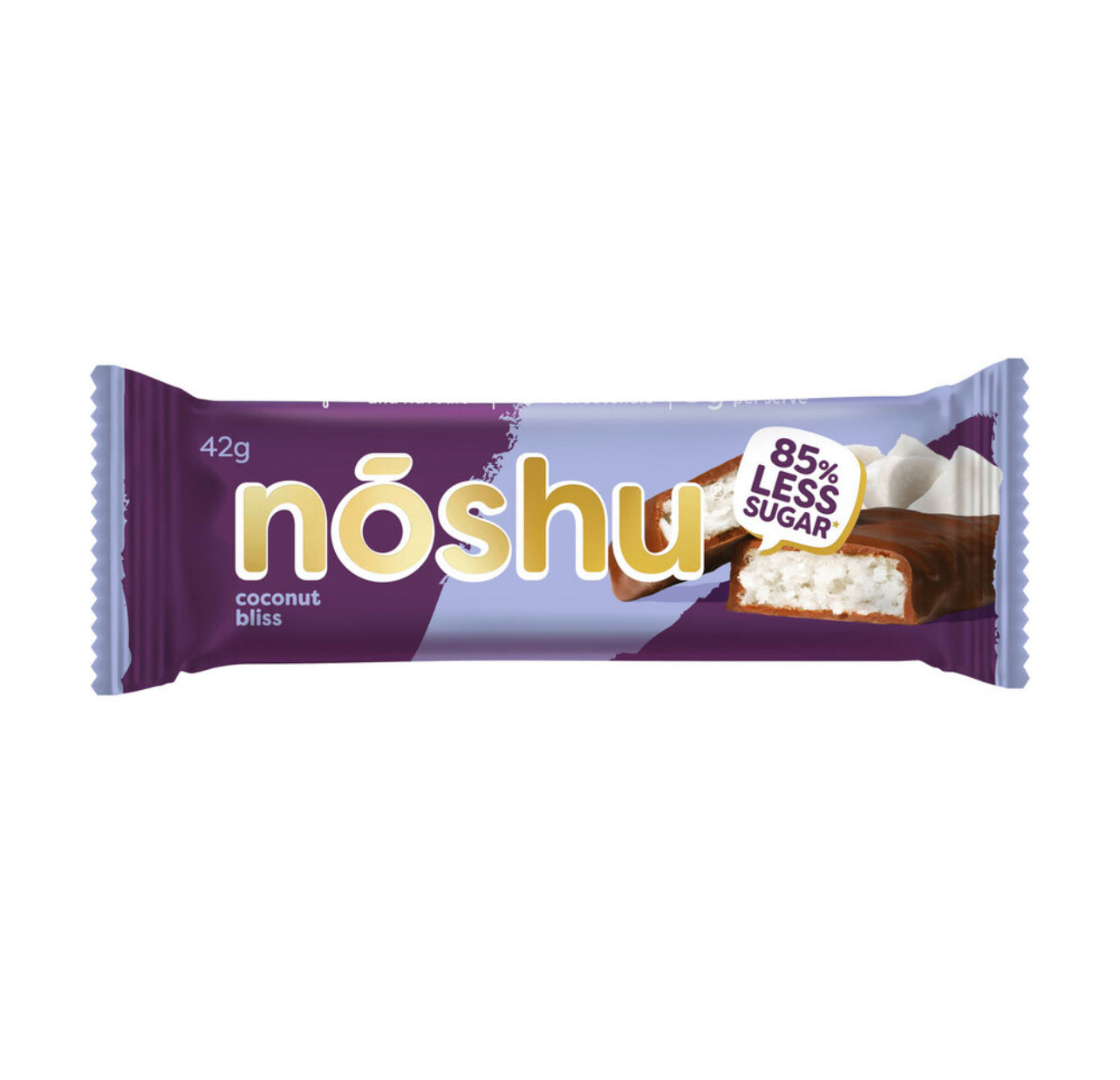 Noshu Milk Chocolate Coconut Bliss Bar 42g