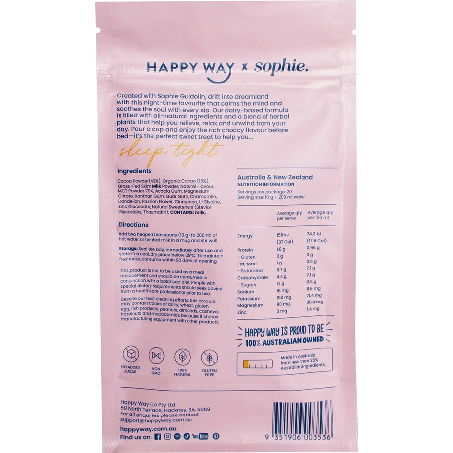HAPPY WAY Sophie's Sleep Tight Hot Choccy 200g