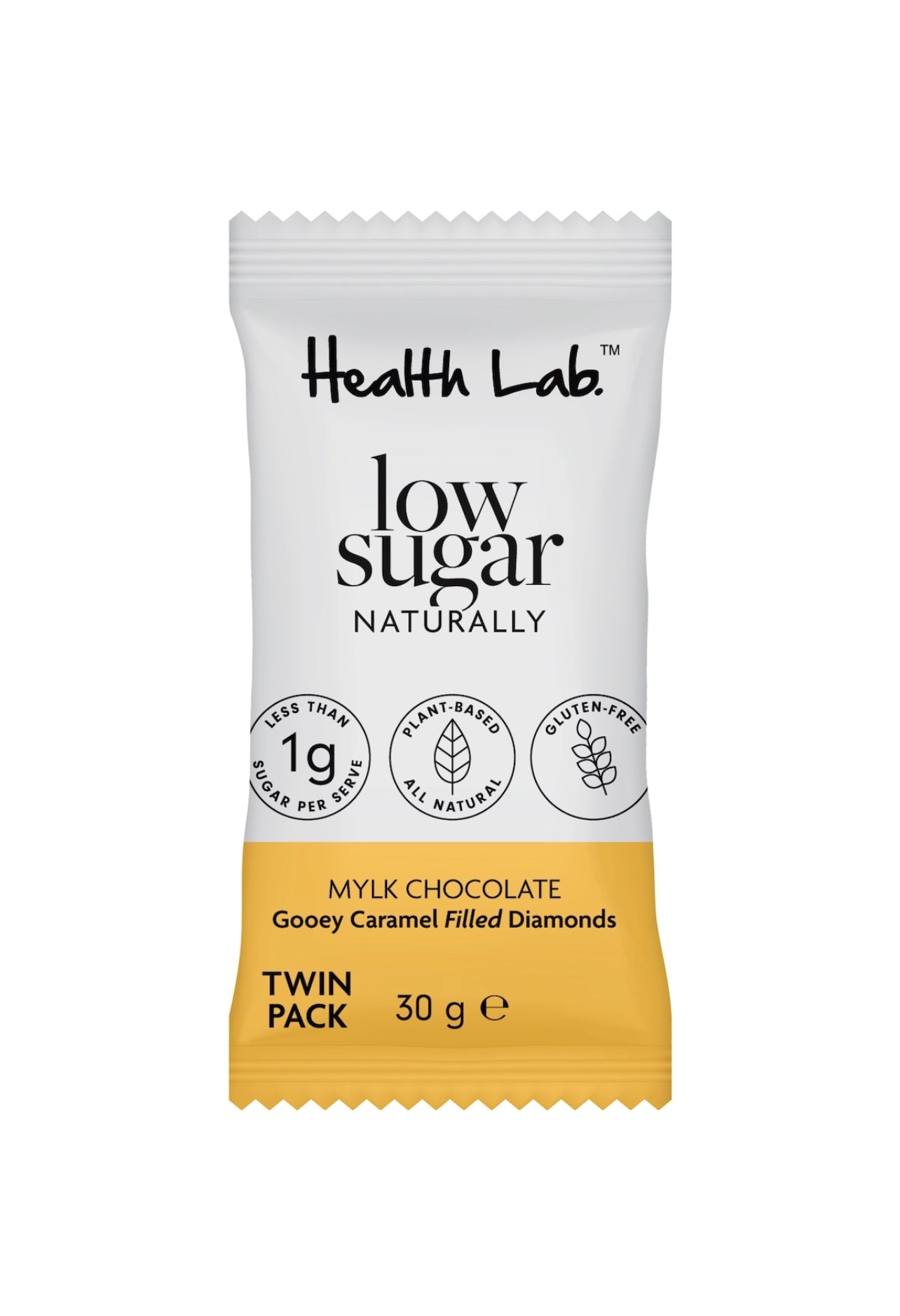 Health Lab Mylk Chocolate Gooey Caramel Filled Diamonds 2 Pack