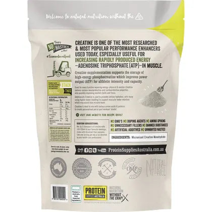 Protein Supplies Australia Creatine Monohydrate Pure 500g