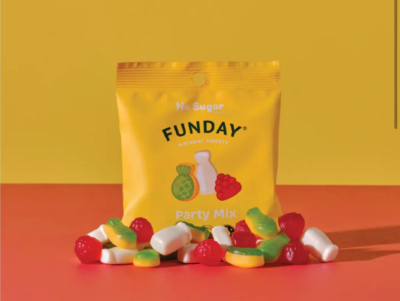 Funday No Sugar Added Party Mix Natural Sweets 50g