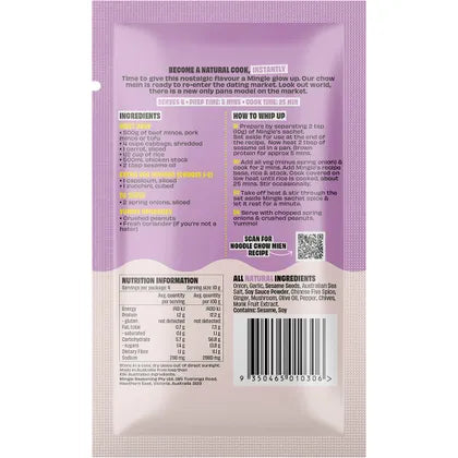 Mingle Chow Mein All Natural Recipe Base 40g
