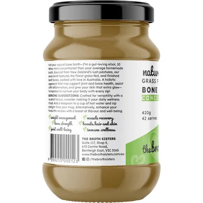 THE BROTH SISTERS Beef Bone Broth Concentrate Natural 420g