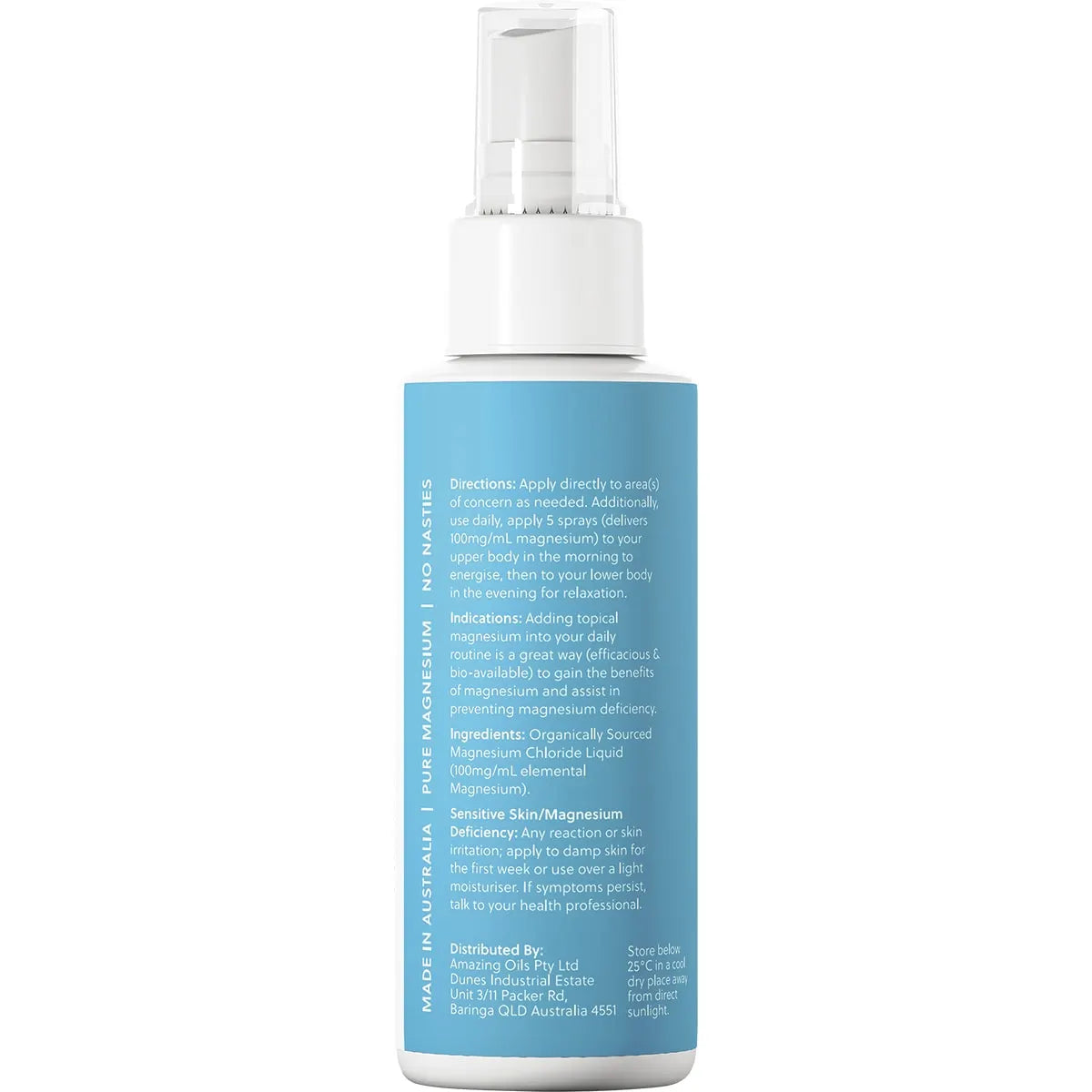 AMAZING OILS Magnesium Daily Spray Pure Magnesium Oil 125ml