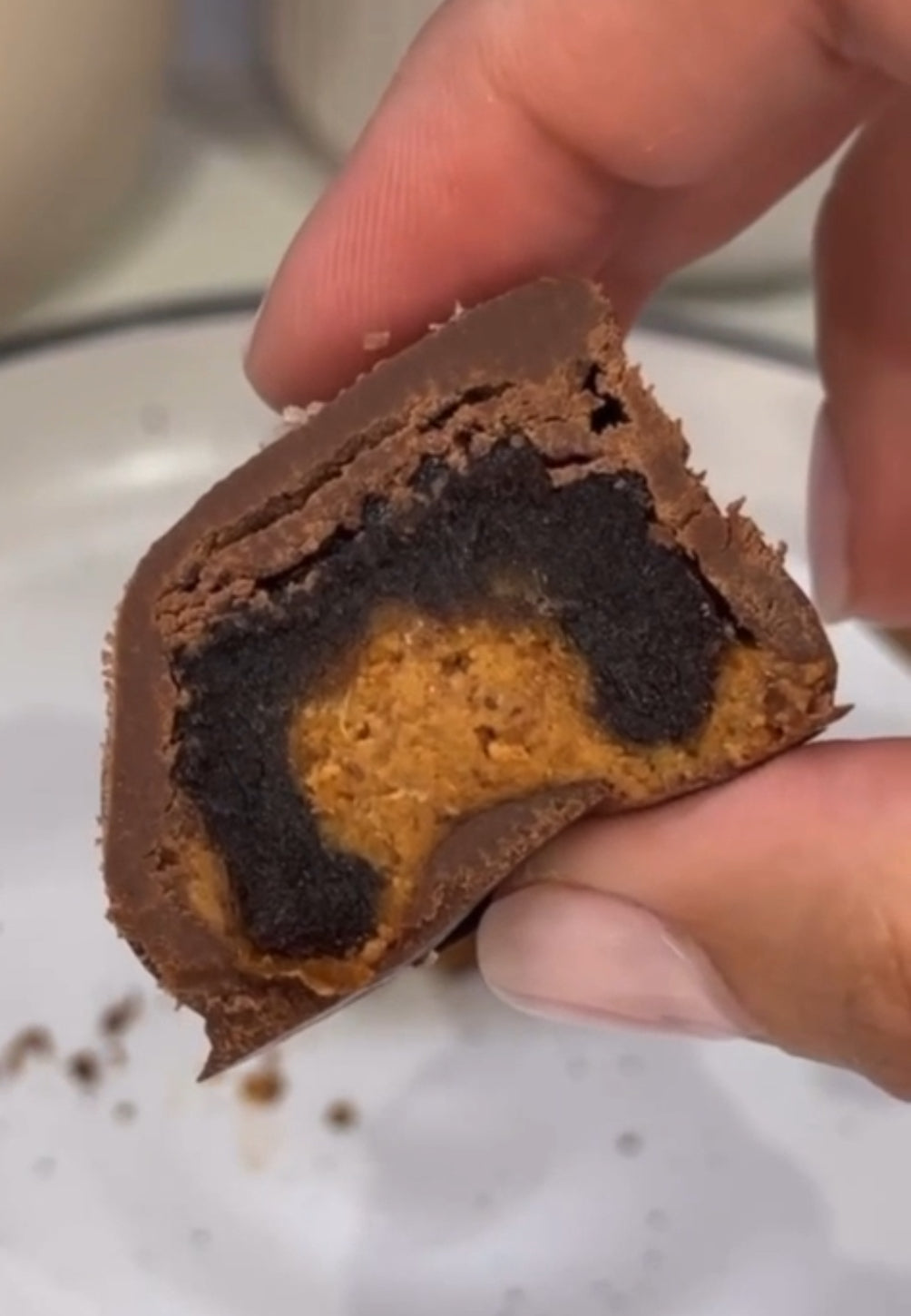 PRE-ORDER Halo Sugar Sugar Free Milk Chocolate Coated Date with Almond Butter + Celtic Salt Jumbo size