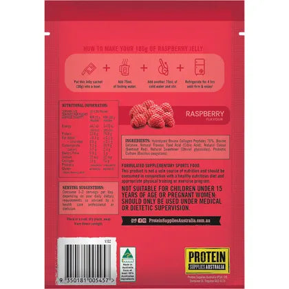 PROTEIN SUPPLIES AUSTRALIA Protein Jelly with Collagen Raspberry