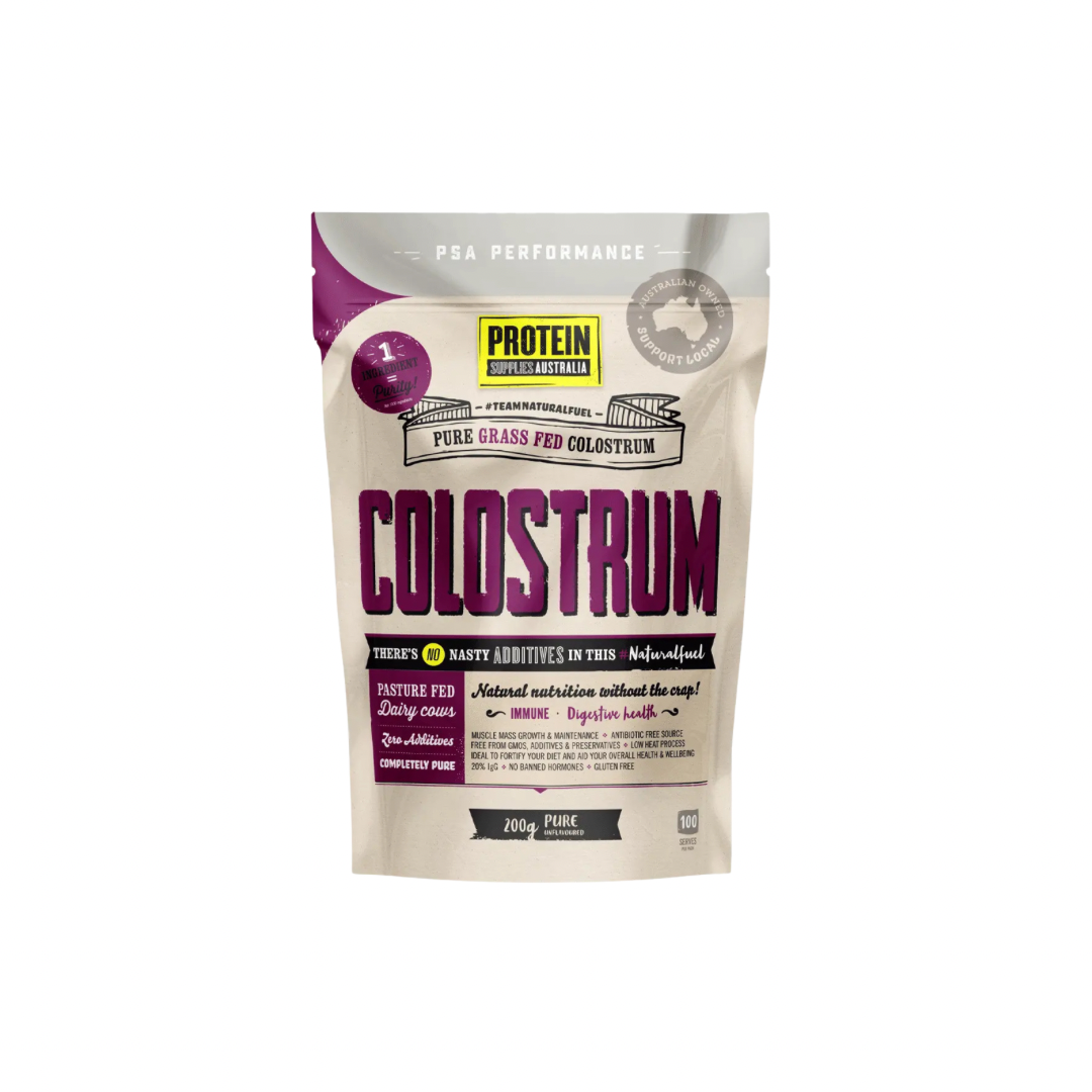 PROTEIN SUPPLIES AUSTRALIA
Colostrum Grass Fed Pure 20% Immunoglobulin (IgG) 200g