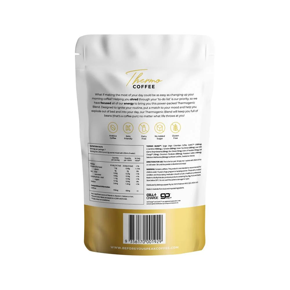 Before You Speak Thermo Coffee Original + Extra Shot 6.5g x 7 Pack