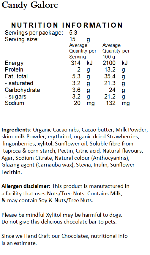 PRE-ORDER Halo Sugar Keto Milk Chocolate - Candy Galore