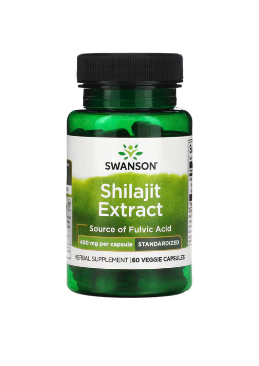 Swanson Shilajit Extract 60 Veggie Capsules
