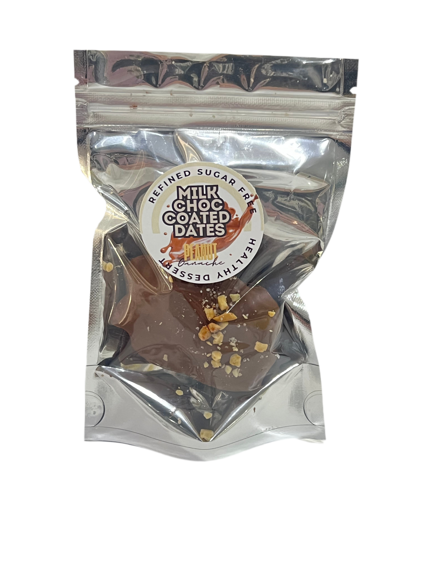 Halo Sugar Sugar-Free Milk Chocolate Coated Date with Peanut ganache + Celtic Salt
