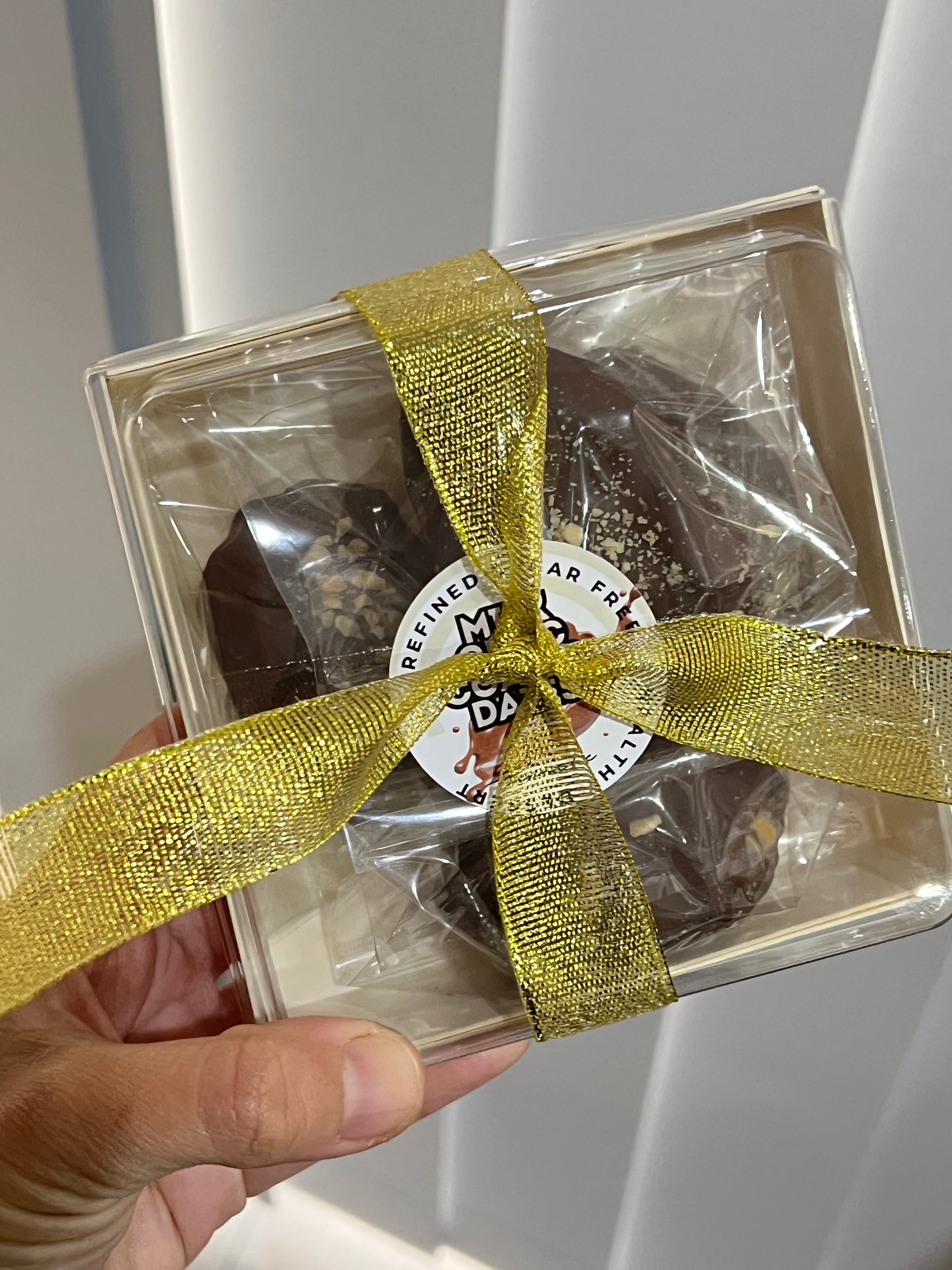 Halo Sugar Sugar-Free Milk Chocolate Coated Date with Peanut ganache + Celtic Salt