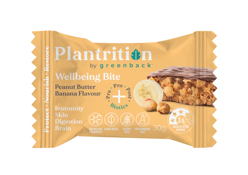 Plantrition Wellbeing Bite Peanut Butter Banana 30g