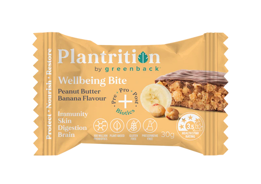 Plantrition Wellbeing Bite Peanut Butter Banana 30g