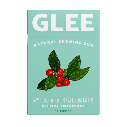 Glee Natural Chewing Gum Sugar-Free Wintergreen 16pcs
