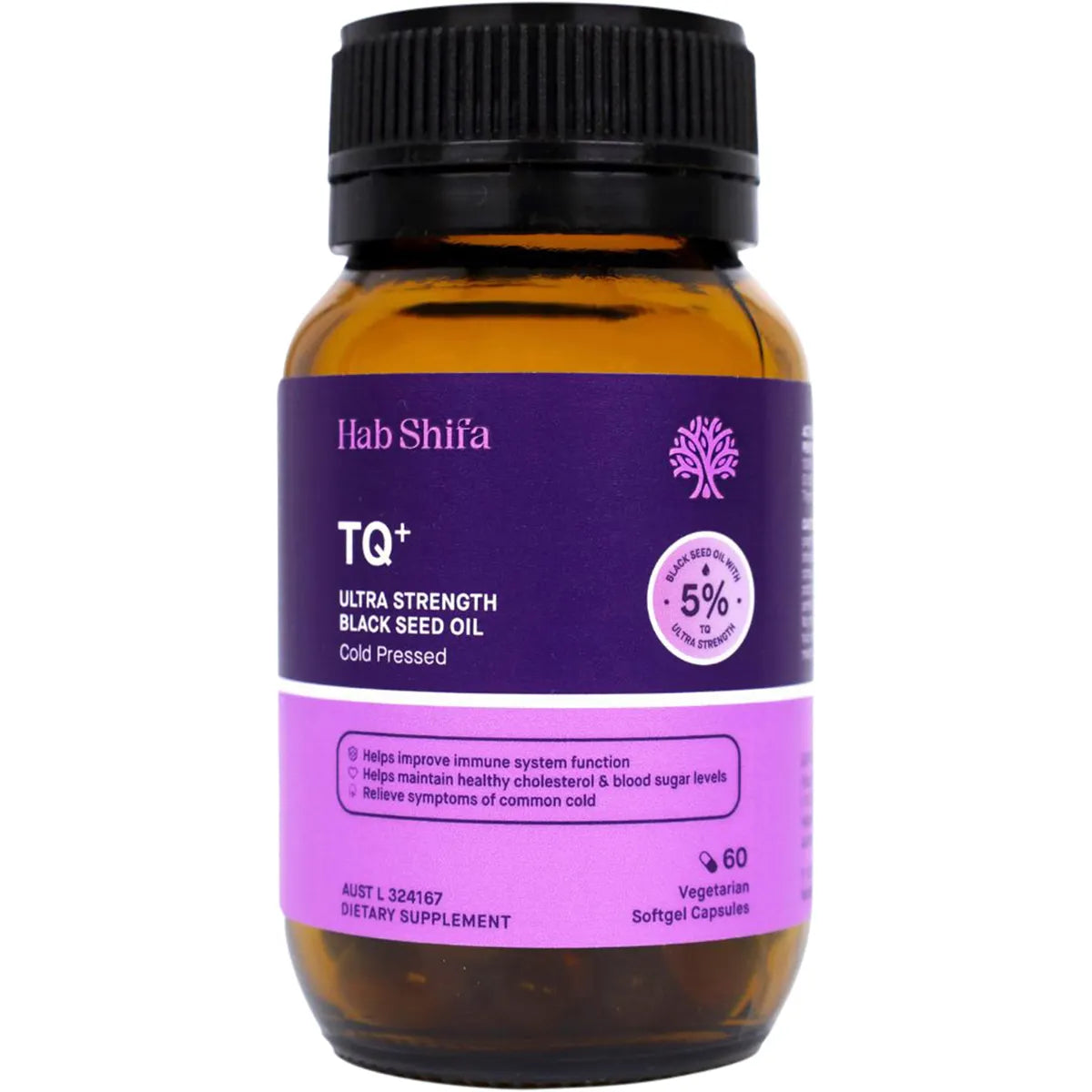HAB SHIFA TQ+ Ultra Strength Black Seed Oil Vege capsules 60 Caps