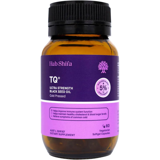 HAB SHIFA TQ+ Ultra Strength Black Seed Oil Vege capsules 60 Caps