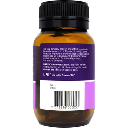 HAB SHIFA TQ+ Ultra Strength Black Seed Oil Vege capsules 60 Caps
