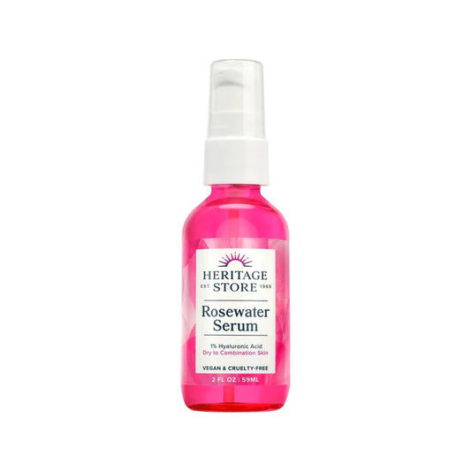 Heritage Store Rosewater Serum 1% Hyaluronic Dry to Combination Skin 59ml