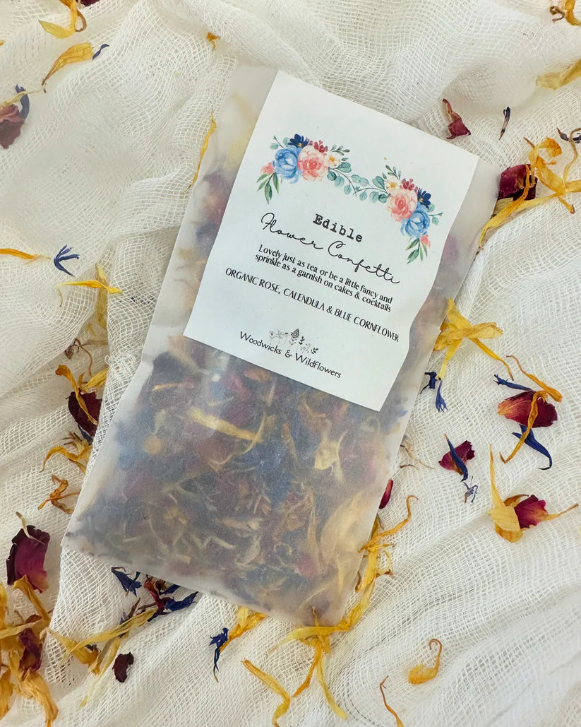 WOODWICKS & WILDFLOWERS Edible Flower Confetti 20g