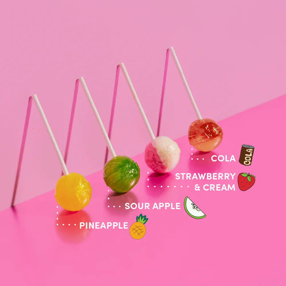 NEW! Funday Sweets Sugar Free Lollipops Share Bag 88g