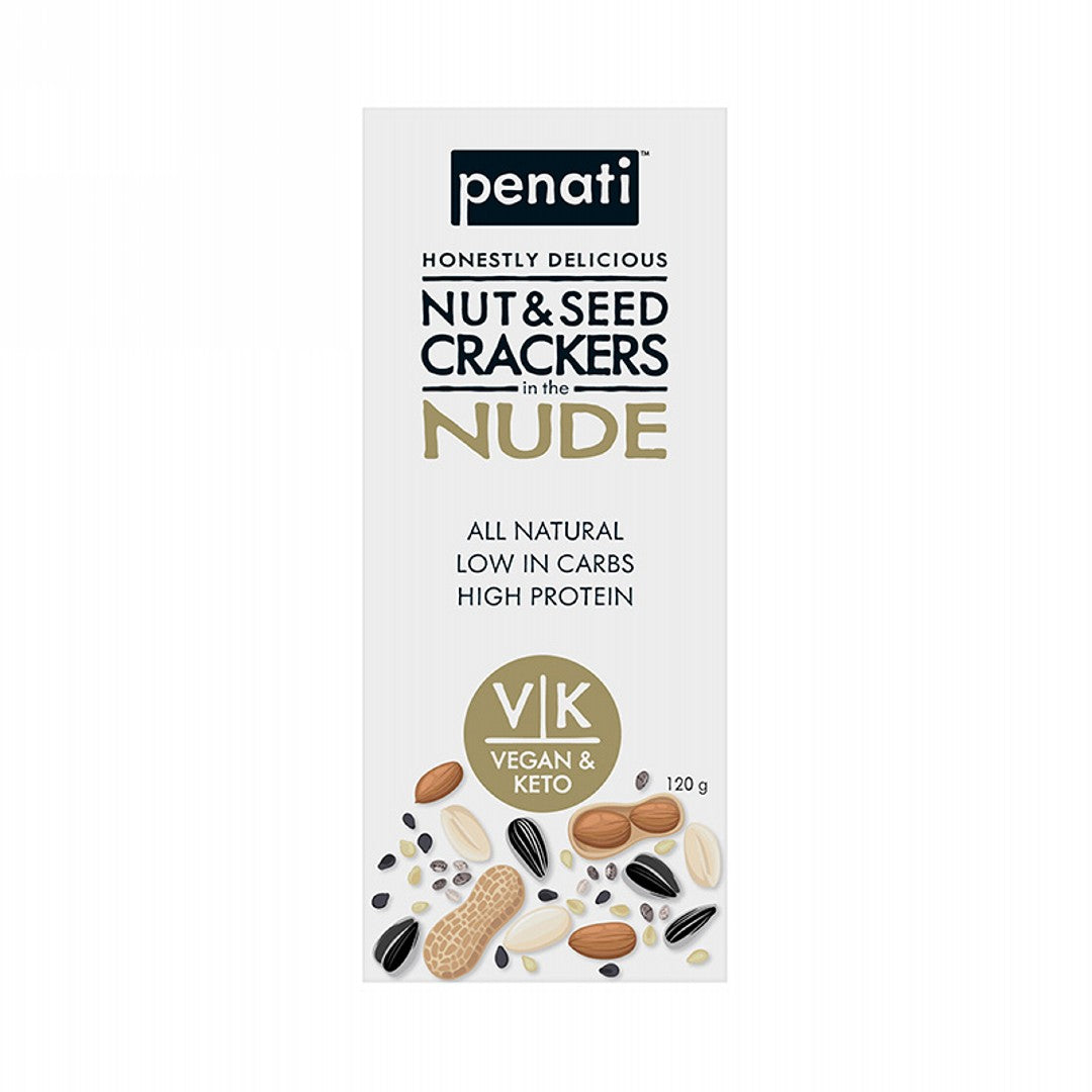 Keto Nut & Seed Crackers – Nude 120g