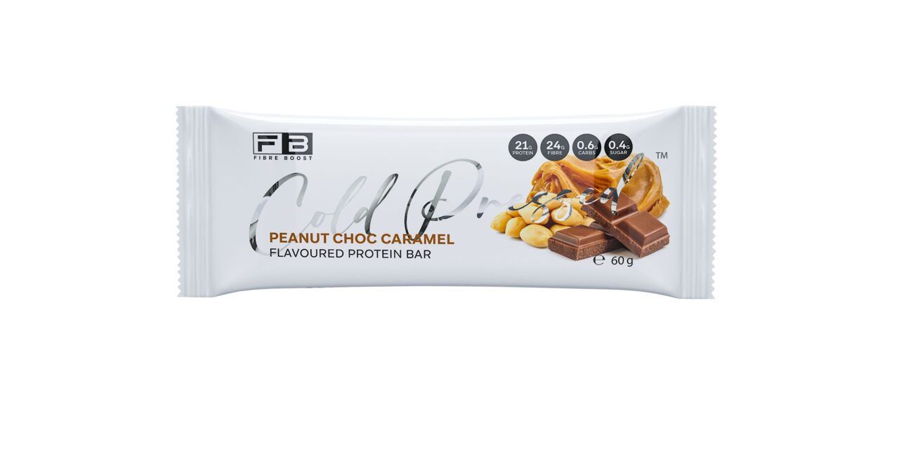 Fibre Boost Cold Pressed Protein Bar - Peanut Choc Caramel 60g