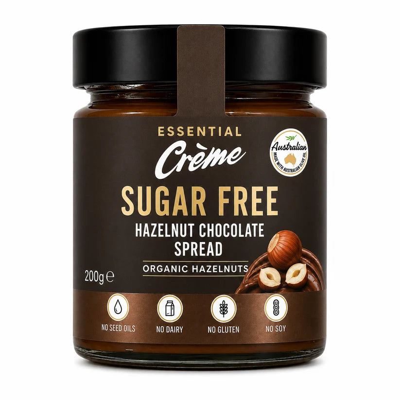 Essential Creme Sugar Free Hazelnut Chocolate Spread 200g