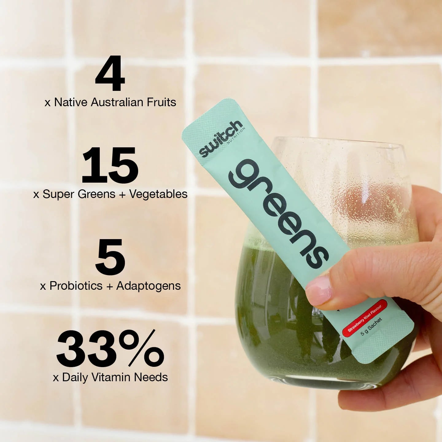 Switch Nutrition Greens Sachets Assorted Flavours 20x5g