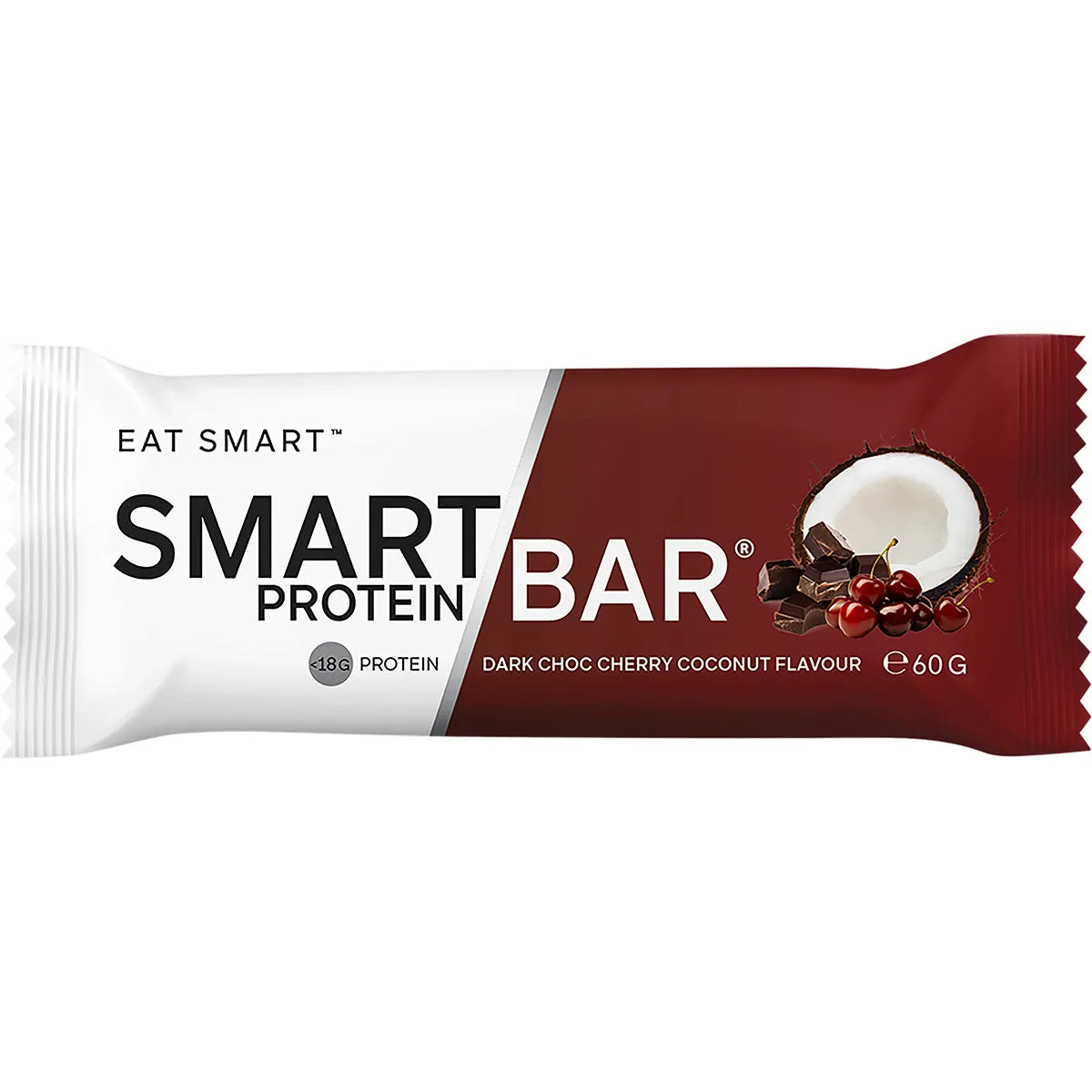 Smart Protein bar - Dark Choc Cherry Coconut Flavour Protein Bar 60g
