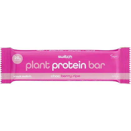 Switch Nutrition Plant Protein Bar Choc Berry Ripe 60g