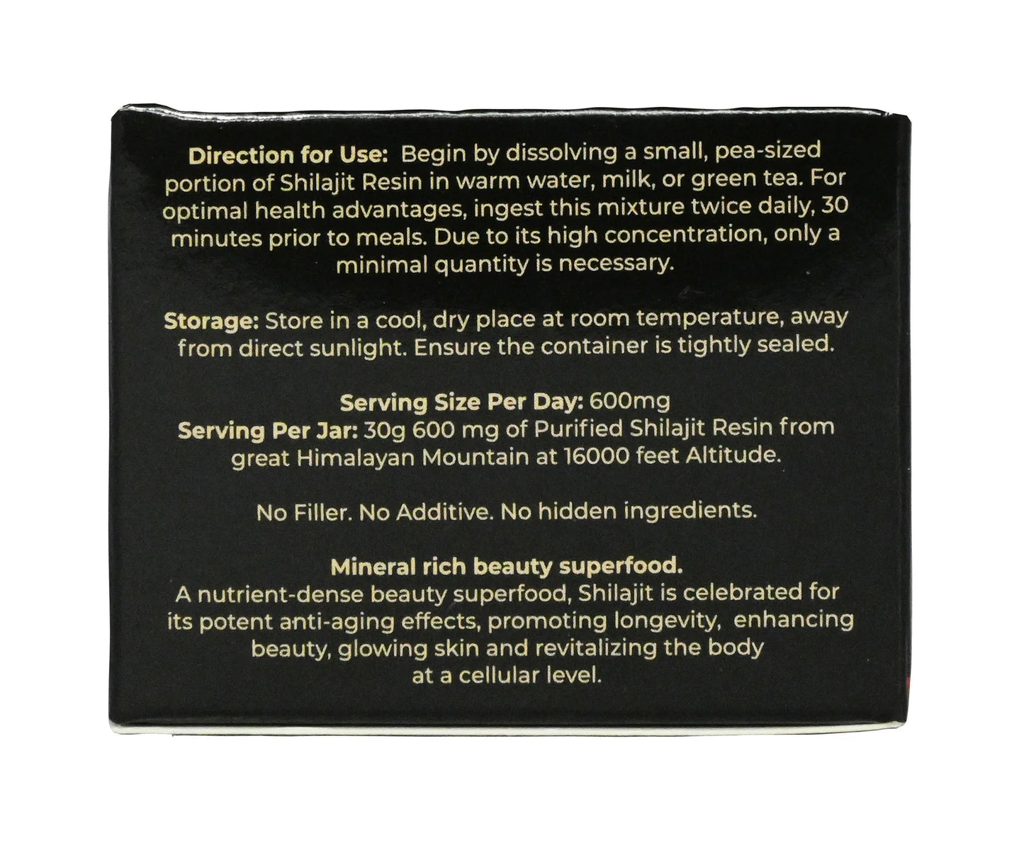 NEW Organic Shilajit Resin 30g