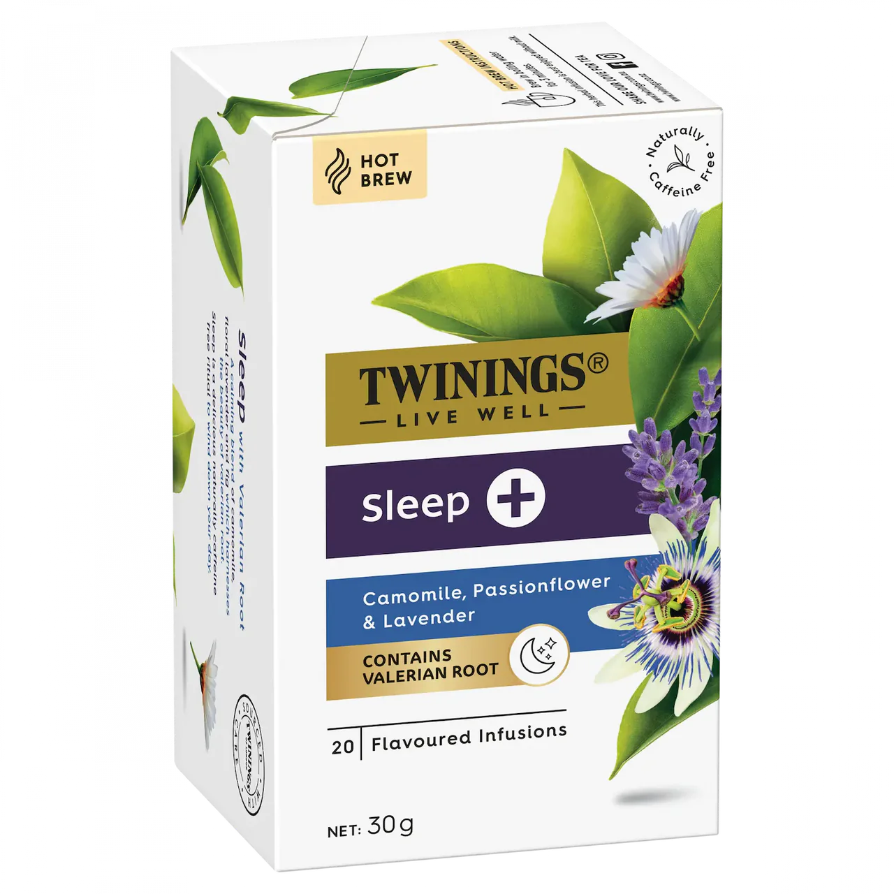 Twinings Live Well Sleep + Camomile Passionflower Lavender 20 Tea bags 34g