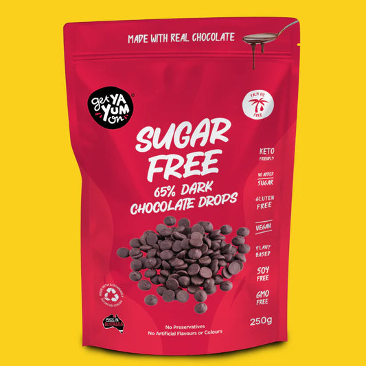 Get Ya Yum On Sugar Free Dark Chocolate Chips 250g