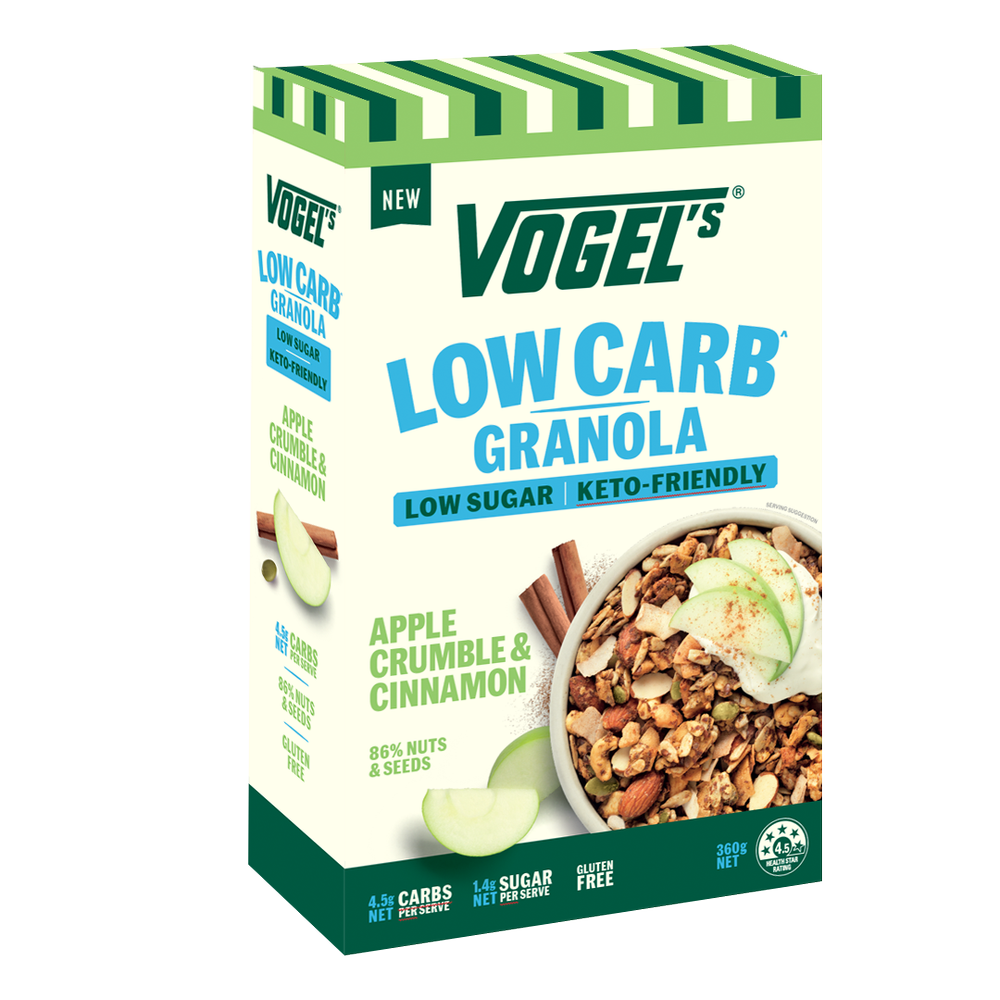 Vogel's Low Carb Keto Granola Apple Crumble & Cinnamon 360g