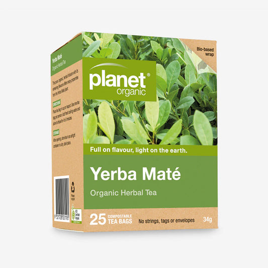 Planet Organic Yerba Maté Herbal Tea Bags 25pk