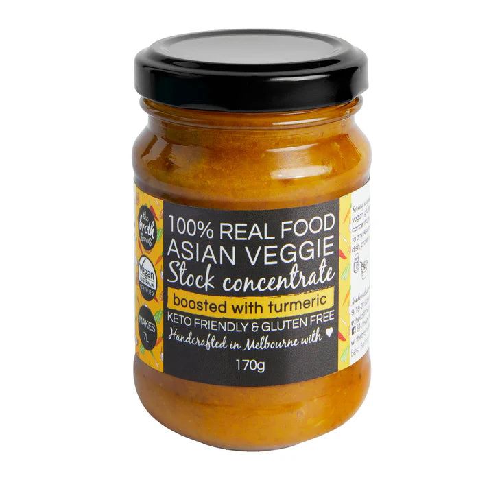The Broth Sisters Asian Veggie Stock Paste - Vegan & Gluten Free 170g