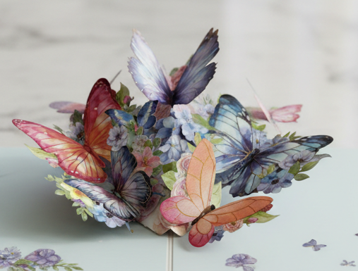 3D Butterfly Pop-Up Greeting Card – Delicate & Vibrant – A Thoughtful Touch for Any Celebration