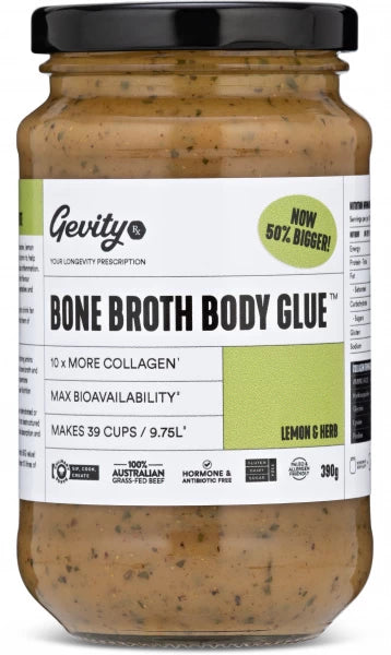 Gevity Rx Bone Broth Body Glue Lemon & Herb 390g