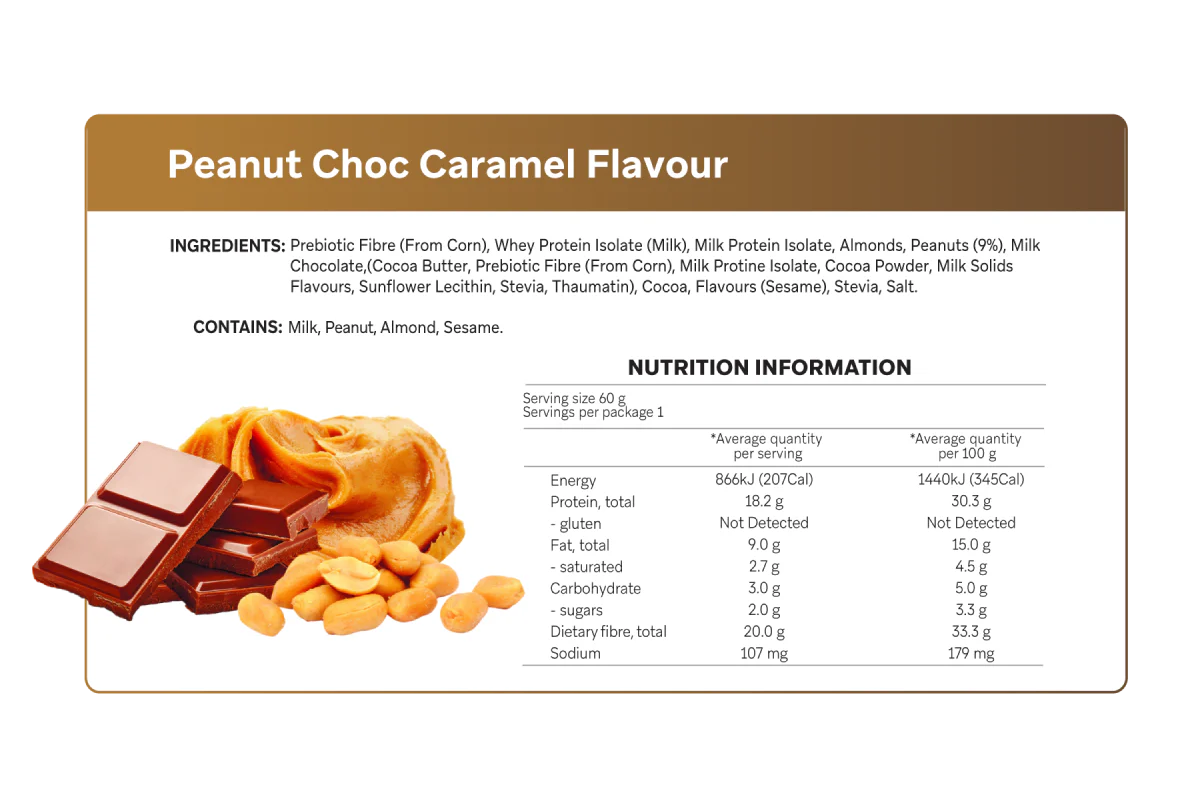 Smart Protein bar - Peanut Choc Caramel Flavour 60g
